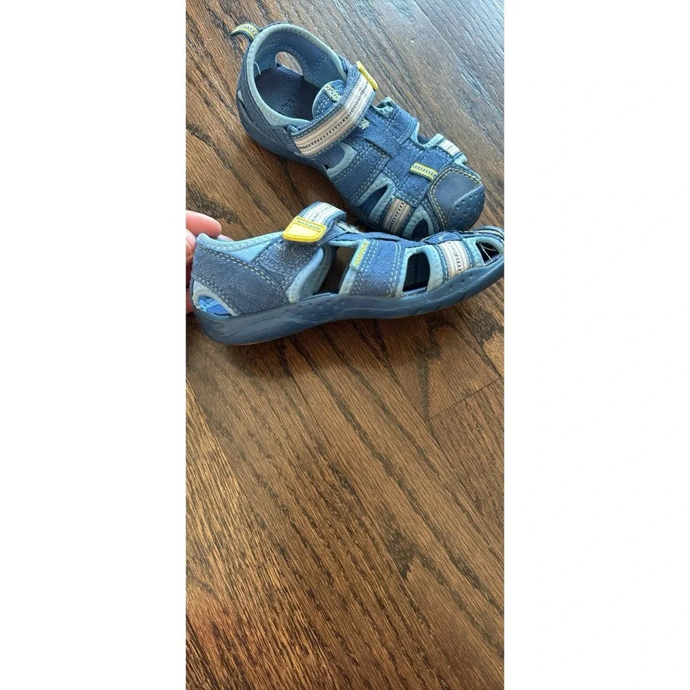 Pediped Little Kids Water Sandals 10‎ - 10.5 US Blue Washable Outdoor Shoes